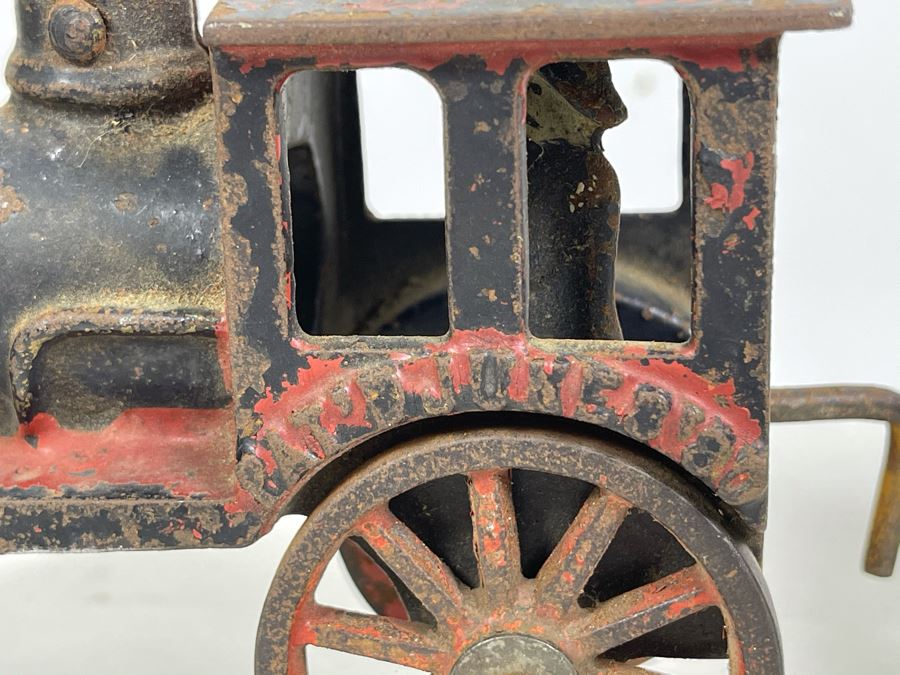 Antique Cast Iron Toy Train 1882 Patent Date (Chimney On Train Engine Is Chipped) [Photo 16]