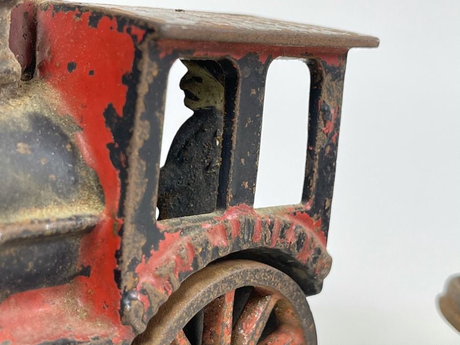 Antique Cast Iron Toy Train 1882 Patent Date (Chimney On Train Engine Is Chipped) [Photo 14]