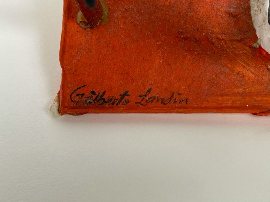 Signed Gilberto Landin Mexican Día De Los Muertos Figure 11.5H [Photo 8]