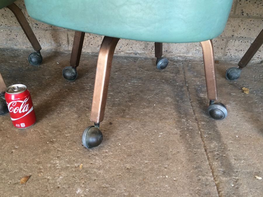 Modern Green Chairs on Casters [Photo 9]
