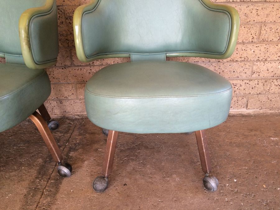 Modern Green Chairs on Casters [Photo 11]