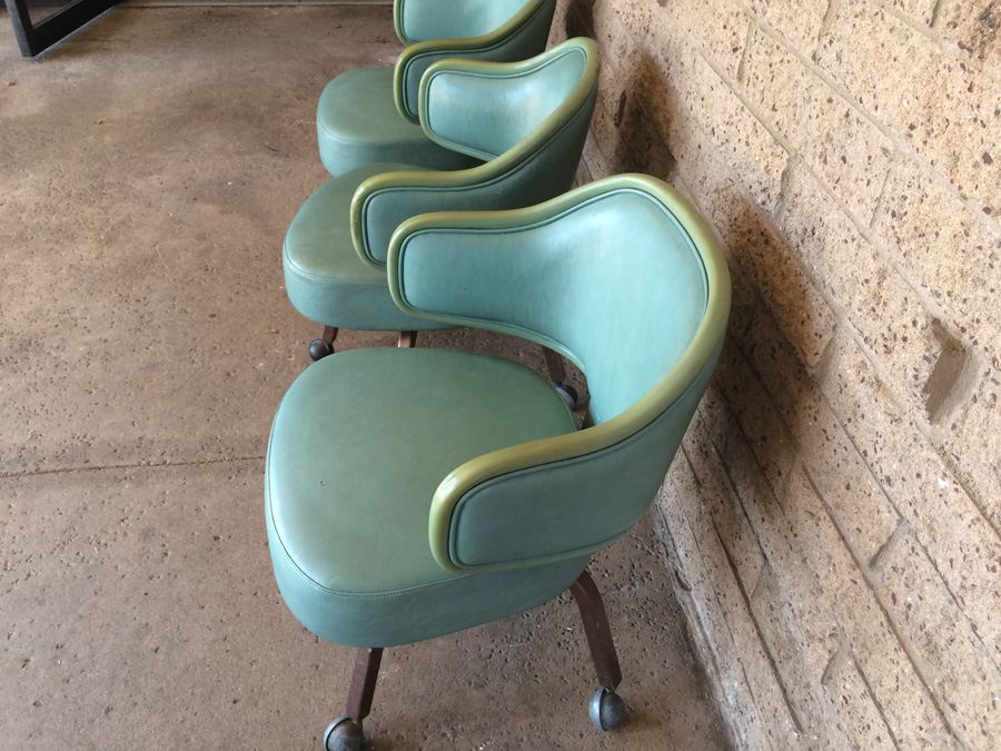 Modern Green Chairs on Casters [Photo 12]