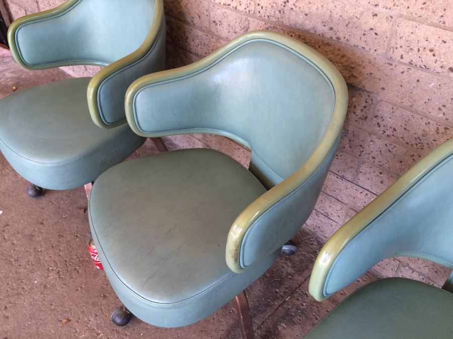 Modern Green Chairs on Casters [Photo 6]