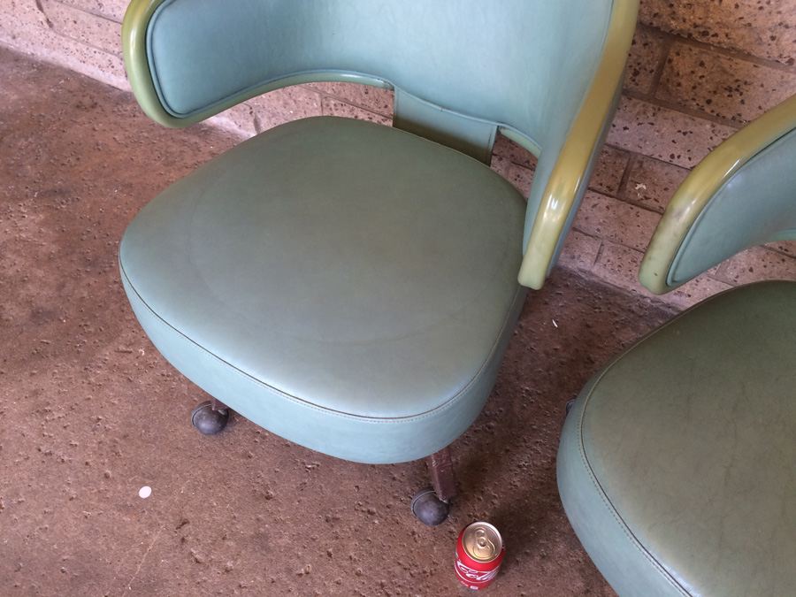 Modern Green Chairs on Casters [Photo 8]