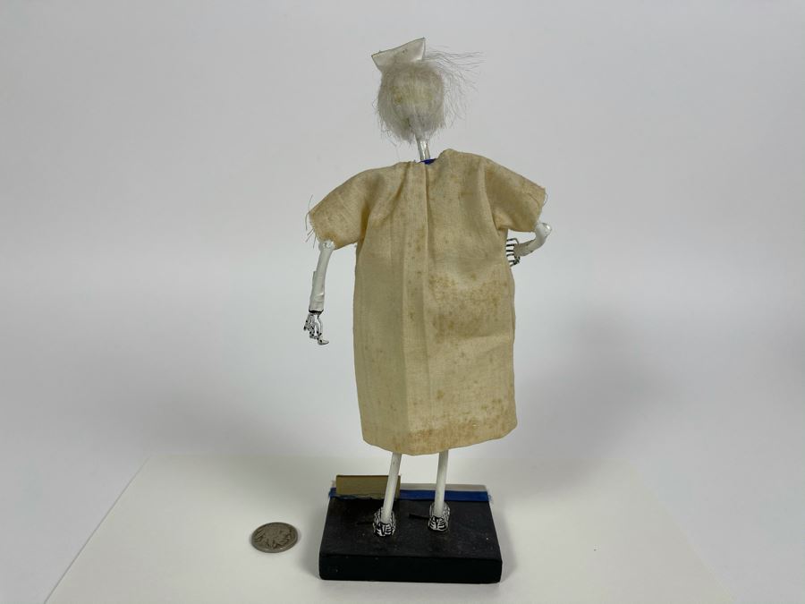 Signed Julia Elena Mexican Día De Los Muertos Dentist Figure 8.5H [Photo 7]