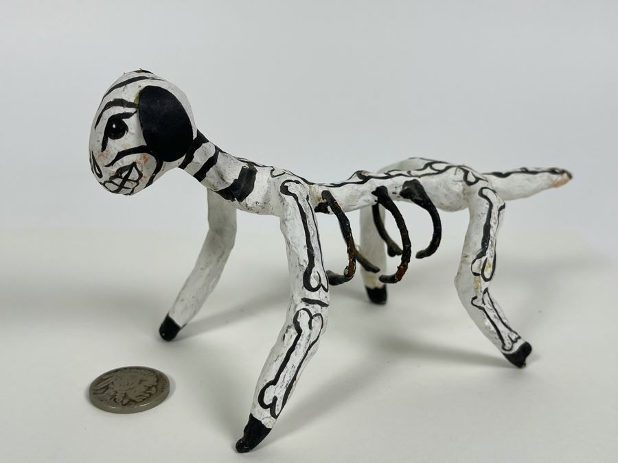 Mexican Día De Los Muertos Dog Figure 6W X 3.5H [Photo 2]