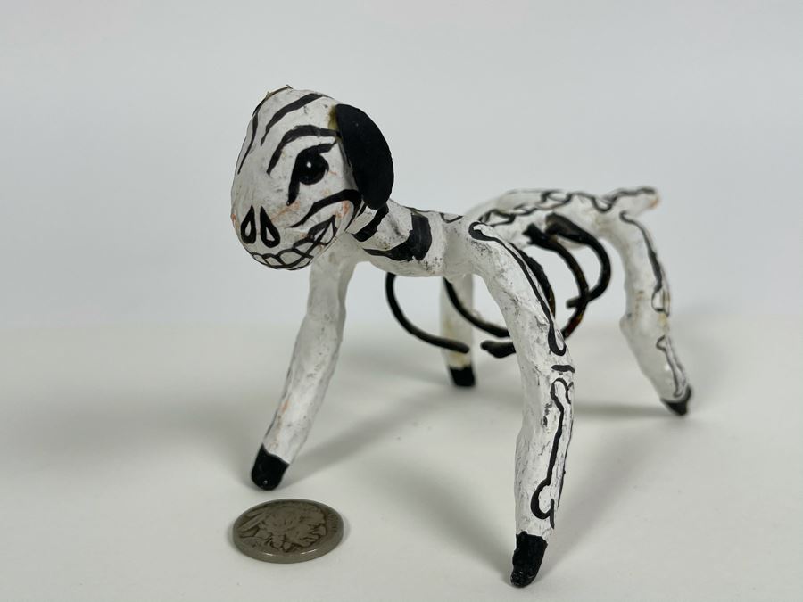 Mexican Día De Los Muertos Dog Figure 6W X 3.5H [Photo 3]