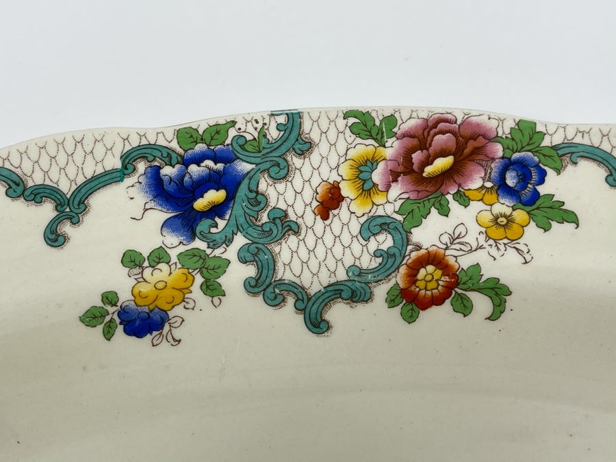 Royal Cauldon England 'Victoria' Oval Serving Platter Made In England 15 X 12 [Photo 4]