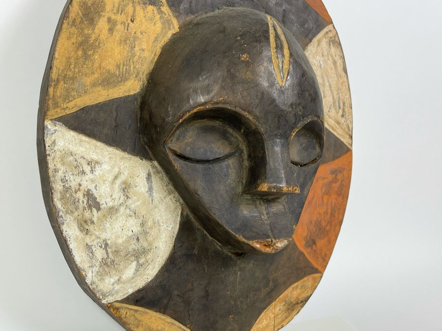 Hand Carved Wooden Ethnic African Mask 12W X 14H [Photo 8]