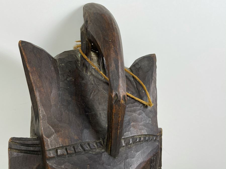 Hand Carved Wooden Ethnic Mask 12W X 14H [Photo 8]