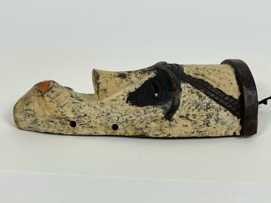 Hand Carved Handpainted Wooden Ethnic Mask 4.5W X 7.5H X 1.5D [Photo 6]