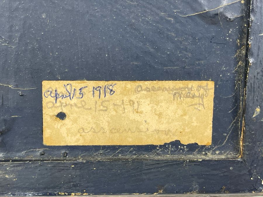 Antique 1918 Ascension Of Mary Print In Vintage Frame 7W X 12H [Photo 10]