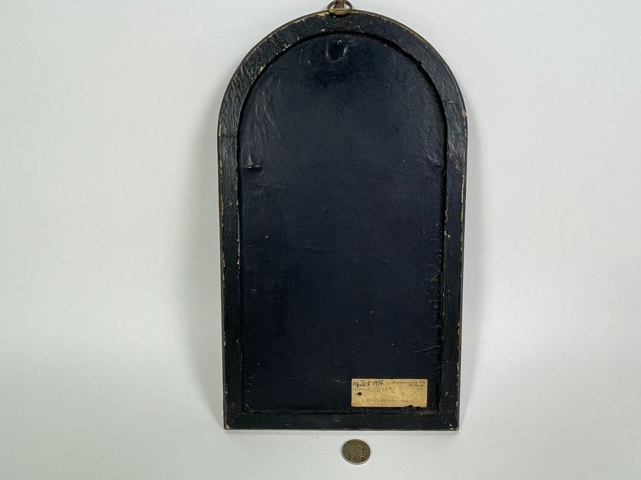 Antique 1918 Ascension Of Mary Print In Vintage Frame 7W X 12H [Photo 9]