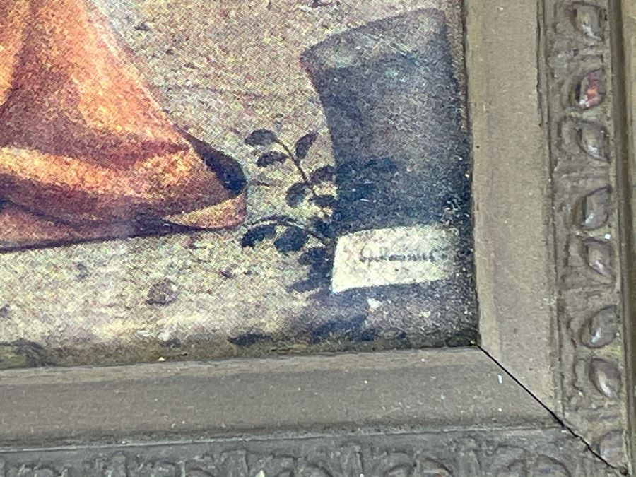 Vintage Religious Print Of Virgin Mary With Baby Jesus In Vintage Frame 15.5 X 11 [Photo 11]