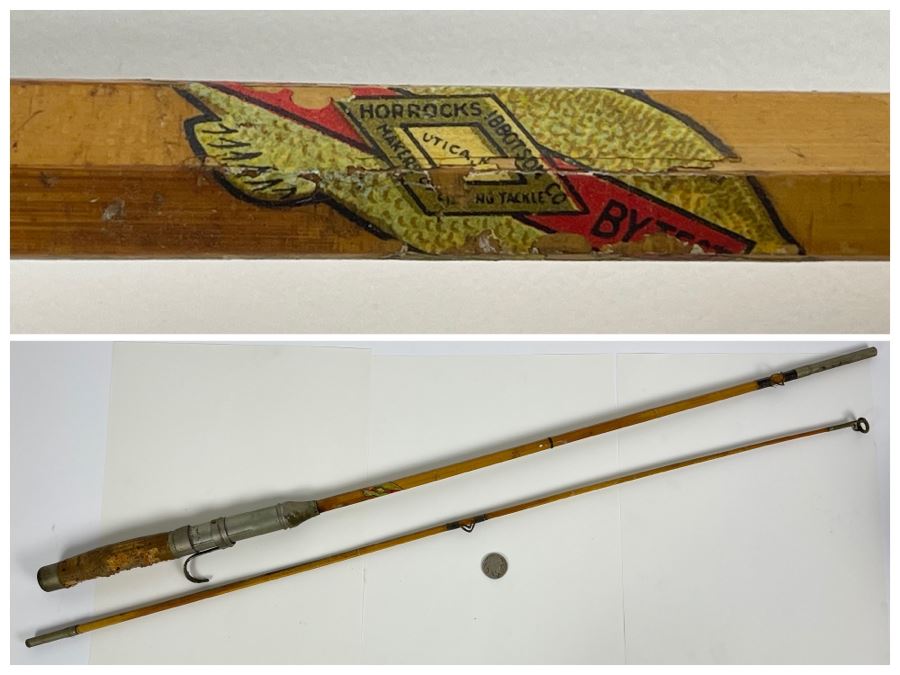 Antique Fishing Fly Rod By Horrocks-Ibbotson Co Utica, NY (Has Some Issues) 55'L