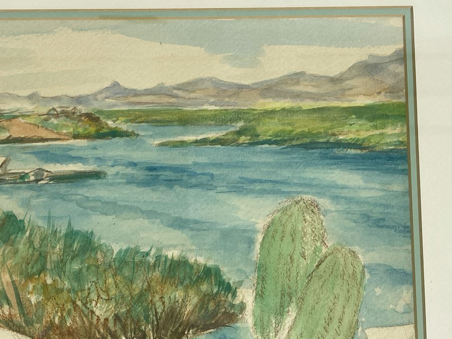 Framed Original Watercolor Painting - Unknown Artist 14.5 X 10 [Photo 4]