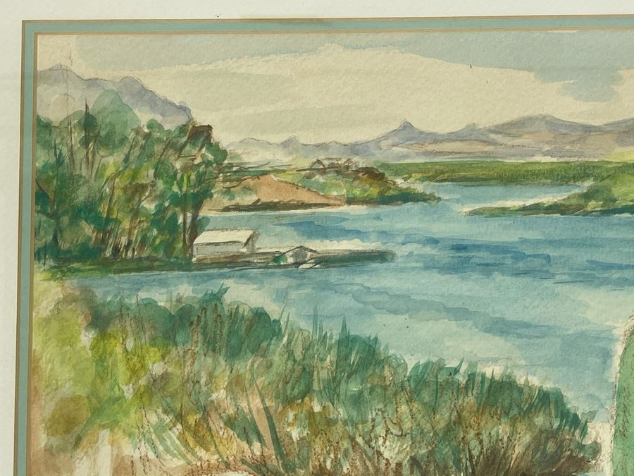 Framed Original Watercolor Painting - Unknown Artist 14.5 X 10 [Photo 5]