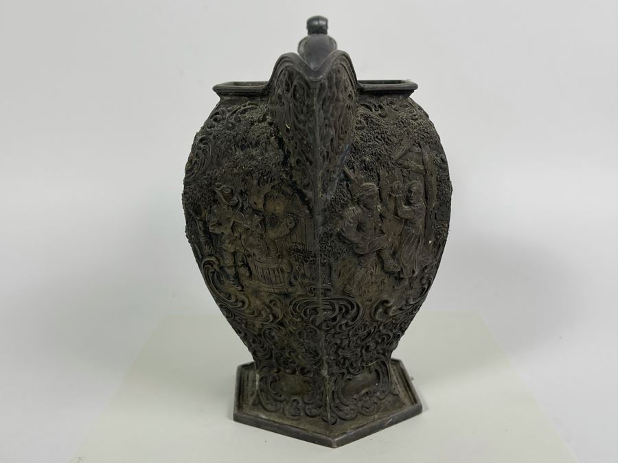 Barbour Silver Co. Silver-Plated Repousse Pitcher 7.5H [Photo 5]