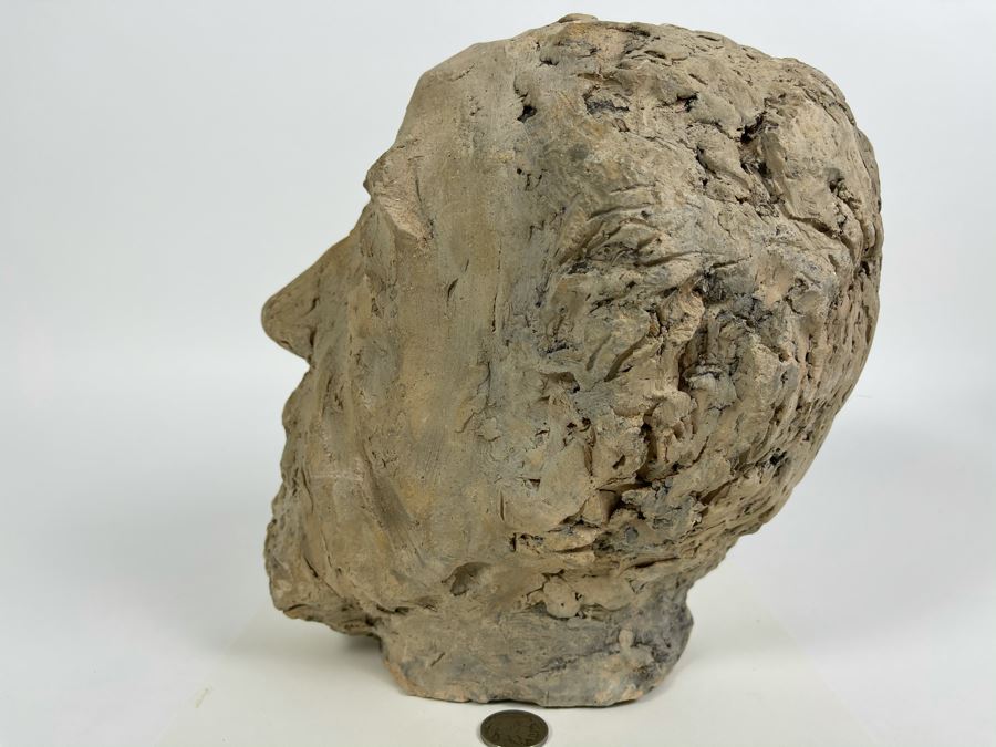 Original Fred Hocks Self-Portrait Clay Sculpture - 7W X 9D X 9H - He's Considered The Dean Of The San Diego Moderns [Photo 11]