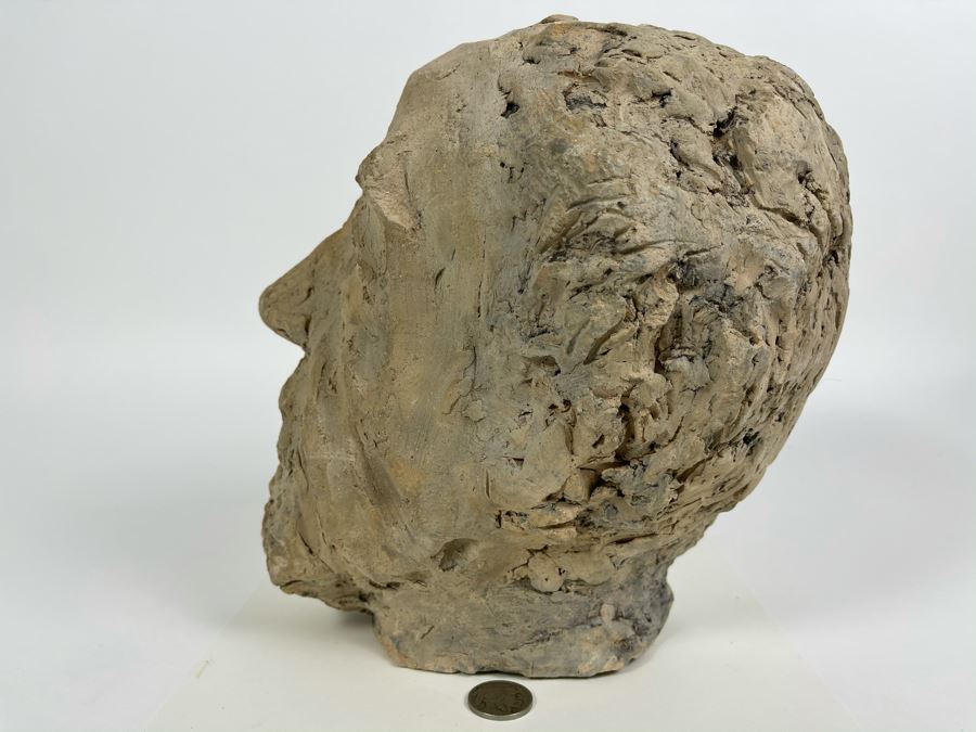 Original Fred Hocks Self-Portrait Clay Sculpture - 7W X 9D X 9H - He's Considered The Dean Of The San Diego Moderns [Photo 12]