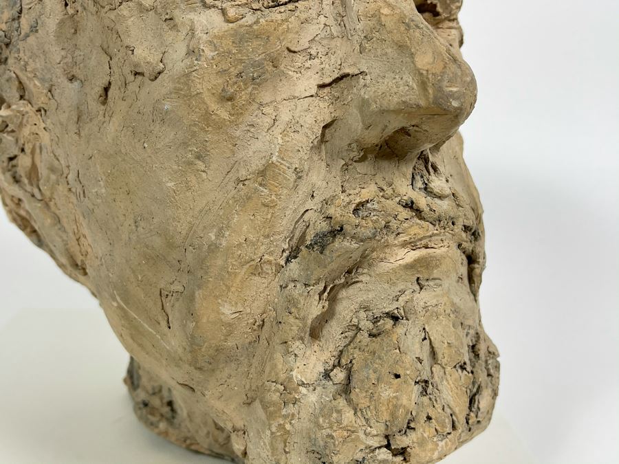 Original Fred Hocks Self-Portrait Clay Sculpture - 7W X 9D X 9H - He's Considered The Dean Of The San Diego Moderns [Photo 6]