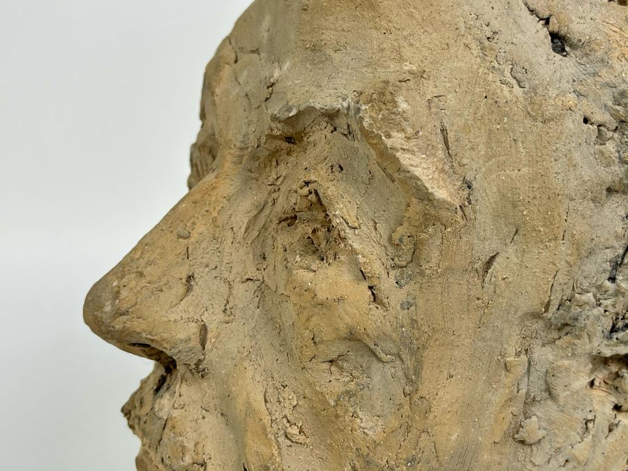 Original Fred Hocks Self-Portrait Clay Sculpture - 7W X 9D X 9H - He's Considered The Dean Of The San Diego Moderns [Photo 15]