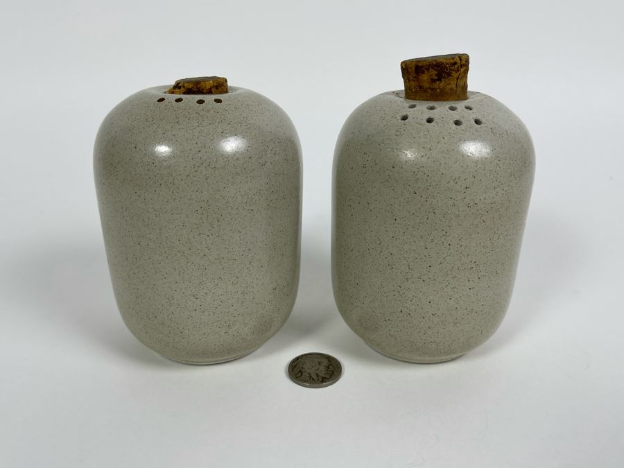 Mid-Century Modern Edith Heath Ceramics Salt And Pepper Shakers 4H [Photo 3]