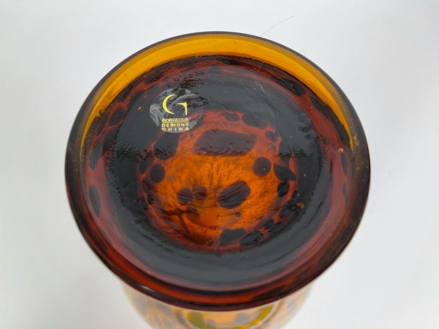 Gorgeous Designs Glass Vase 11.5H [Photo 4]