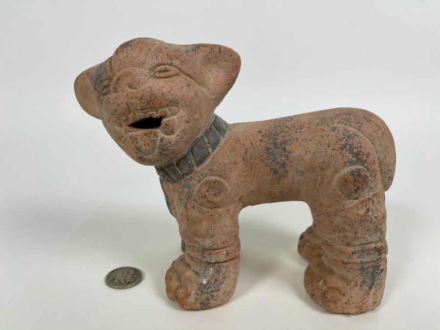 Mexican Pottery Dog Sculpture 7W X 3D X 5.5H [Photo 2]