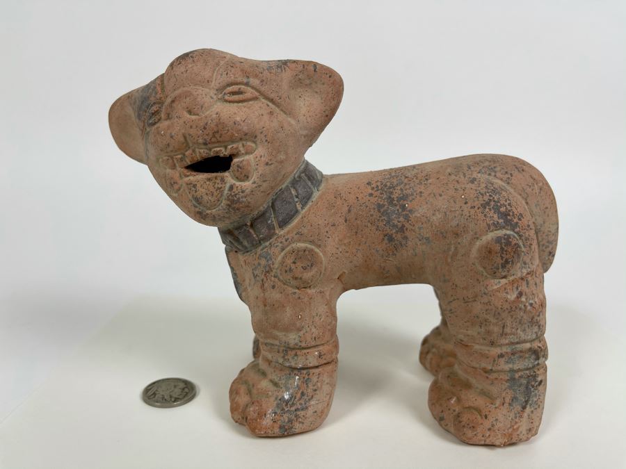 Mexican Pottery Dog Sculpture 7W X 3D X 5.5H [Photo 1]