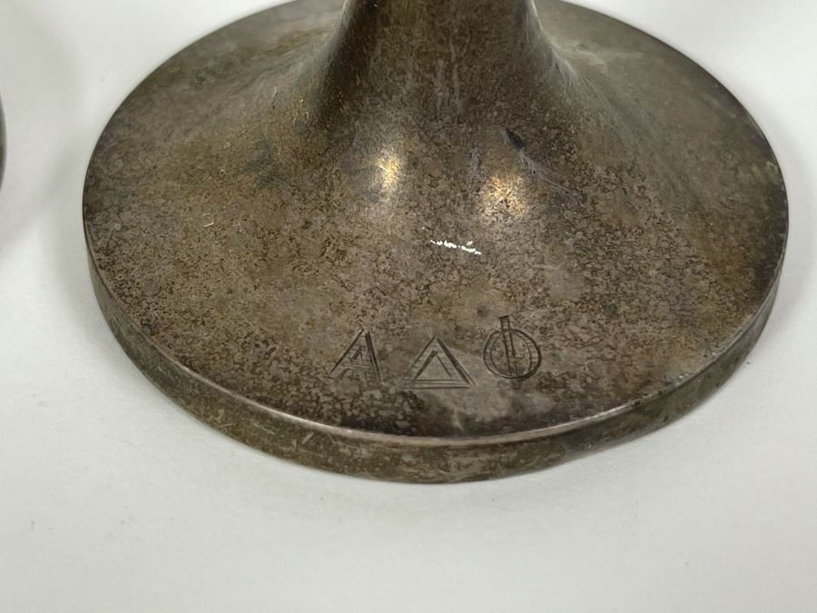 Pair Of Vintage Sterling Silver Vases 7H And 8H [Photo 4]