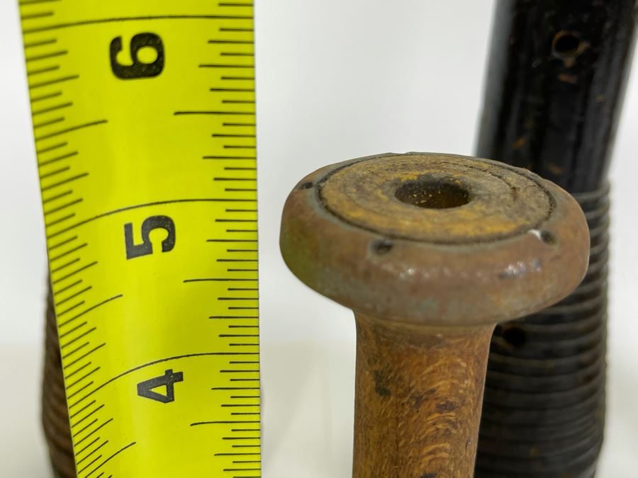Collection Of Vintage Industrial Wooden Yarn Spools 12H - 5H [Photo 13]