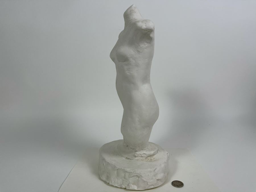 Original Plaster Nude Figure Sculpture Signed Joyzelle 95 7.5W X 13H [Photo 7]