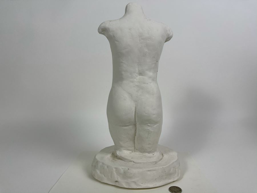 Original Plaster Nude Figure Sculpture Signed Joyzelle 95 7.5W X 13H [Photo 6]