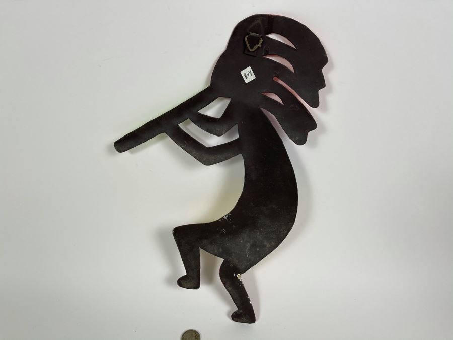 Colorful Metal Enamel Wall Hanging Made In Haiti 8W X 13H [Photo 2]