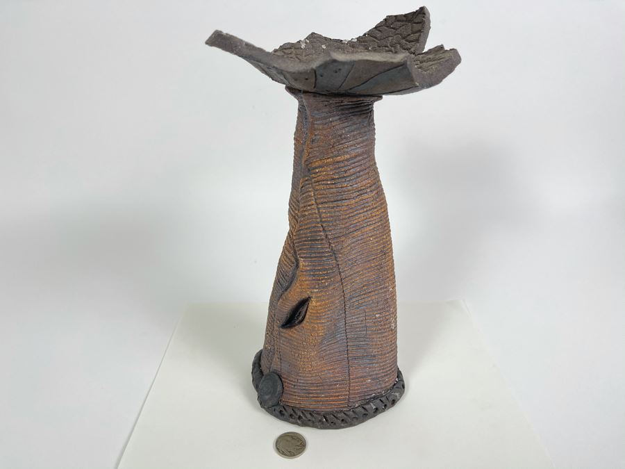 Mid-Century Modern Signed Pottery 5.5W X 10H [Photo 2]