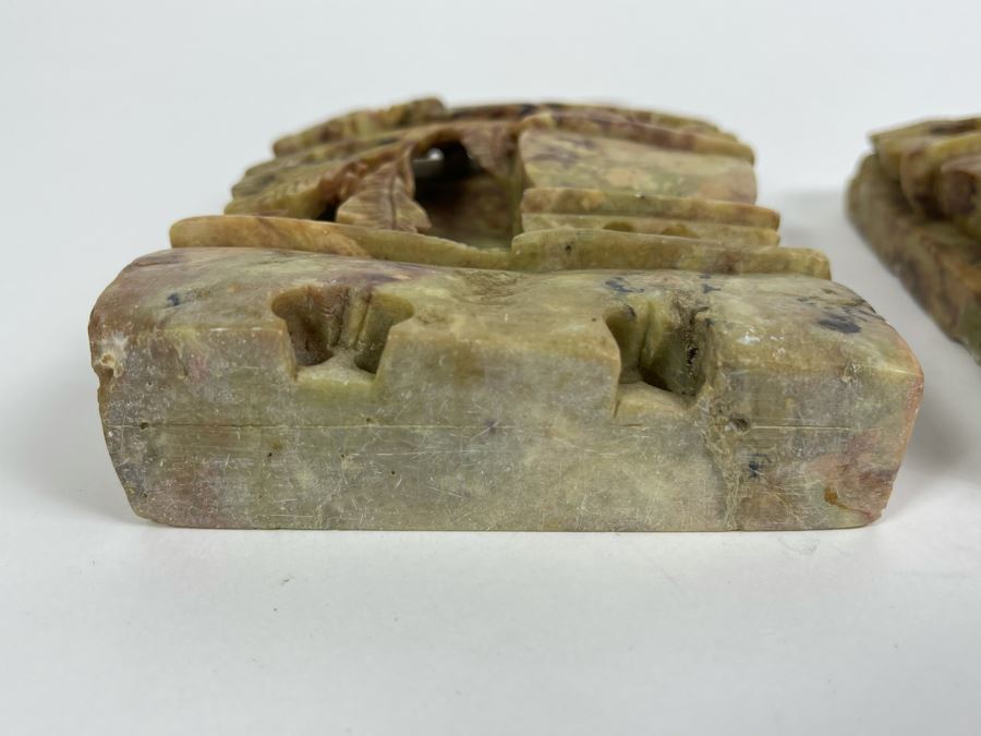 Vintage Chinese Relief Carved Soapstone [Photo 8]