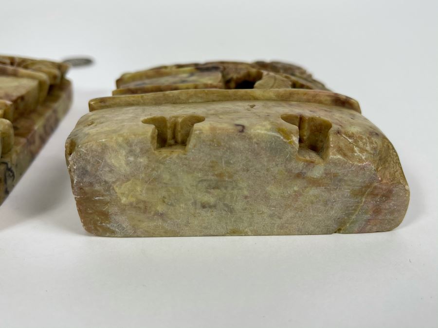 Vintage Chinese Relief Carved Soapstone [Photo 9]