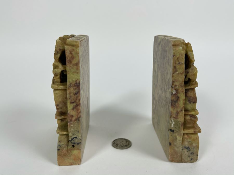 Vintage Chinese Relief Carved Soapstone [Photo 6]