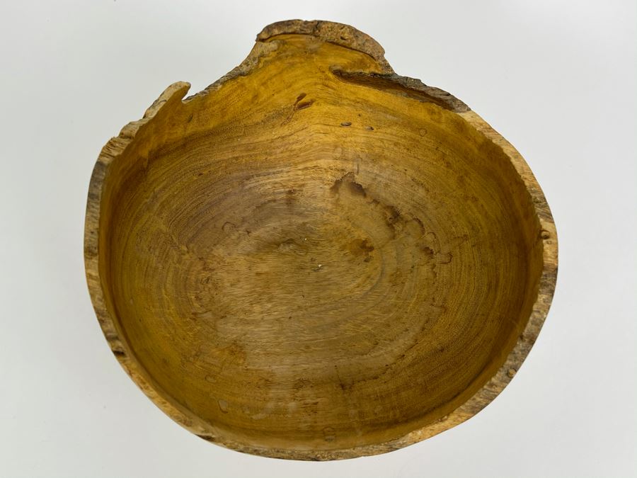 Signed Artisan Black Acacia Bowl By Nan Bushley 7W X 5H [Photo 5]