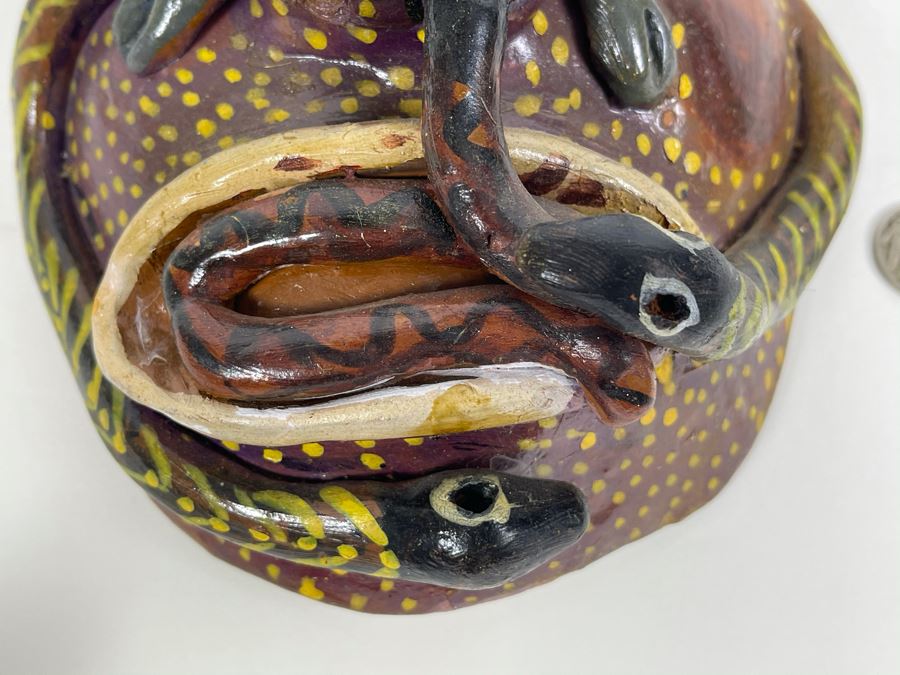 Vintage Handpainted Pottery Mask 8W X 7H [Photo 6]