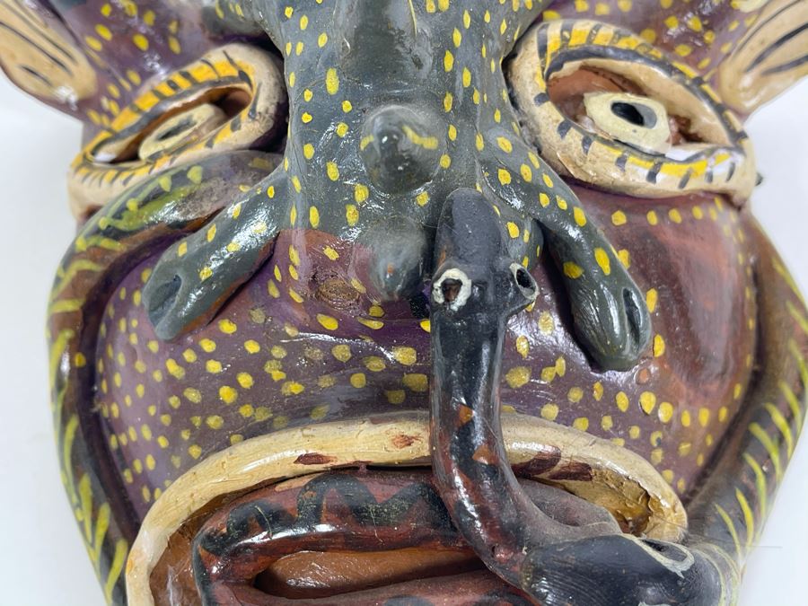 Vintage Handpainted Pottery Mask 8W X 7H [Photo 5]