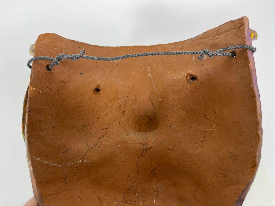 Vintage Handpainted Pottery Mask 8W X 7H [Photo 8]