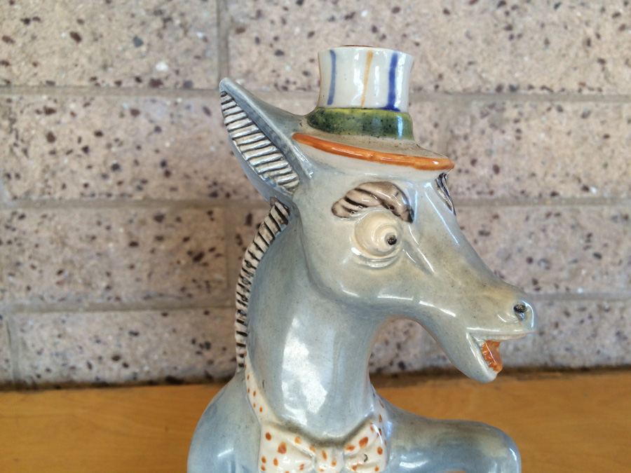 Political Donkey and Elephant Red Wine Decanters Made in Italy [Photo 5]