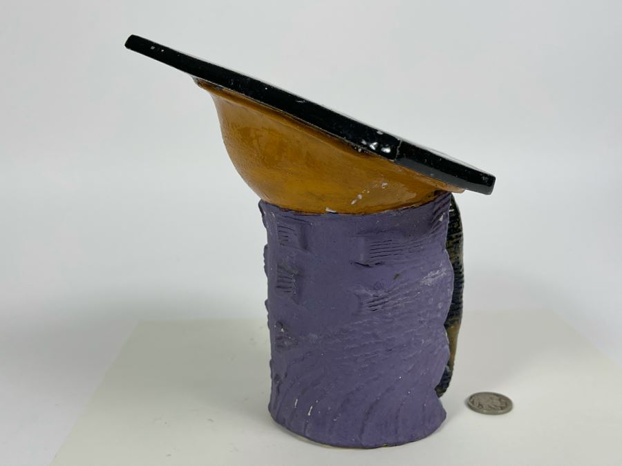 Unusual Pottery Vase 7W X 7H [Photo 6]