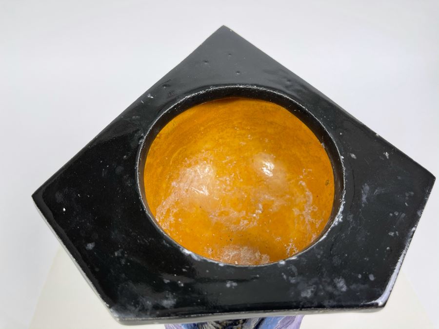 Unusual Pottery Vase 7W X 7H [Photo 4]