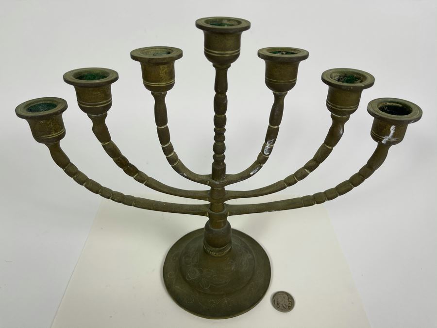 Brass Menorah 11W X 10H [Photo 2]