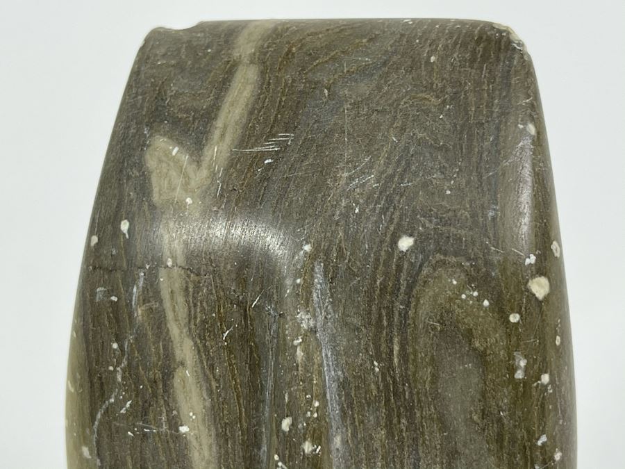 Vintage Carved Stone Head 4.25H [Photo 10]