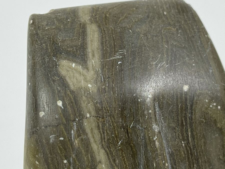 Vintage Carved Stone Head 4.25H [Photo 11]