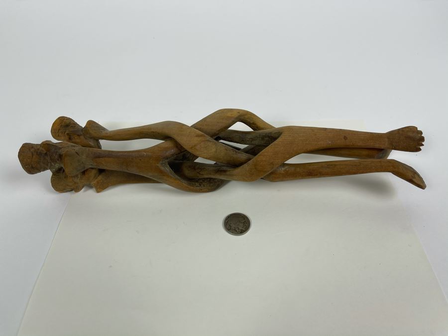 Carved Wooden Three-Foot Collapsible Stand [Photo 7]